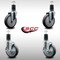 Service Caster 5'' SS Thermoplastic Rubber Wheel Swivel 1-5/8'' Expanding Stem Caster Set 2 Brakes, 4PK SCC-SSEX20S514-TPRB-2-TLB-2-158 - alternate 3